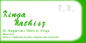 kinga mathisz business card